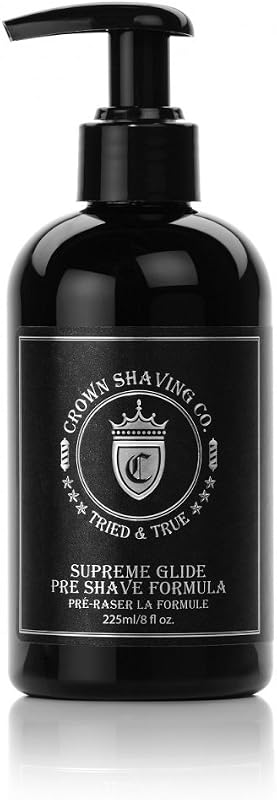 Crown Shaving Co Creme de Barbear Pré-Barba Supreme Glide, 225 mL