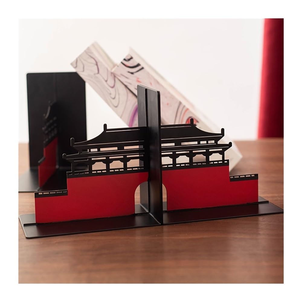 Dekor Home Office Bibliothek Schule Metall Buchstütze Metall Buchstützen Unterstützung for Regale Trennwand Stopper Halter Buchstützen