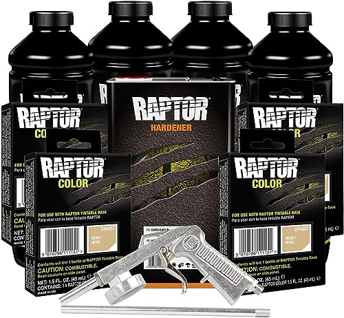 U-POL Raptor spray-on bed liner showing textured black coating