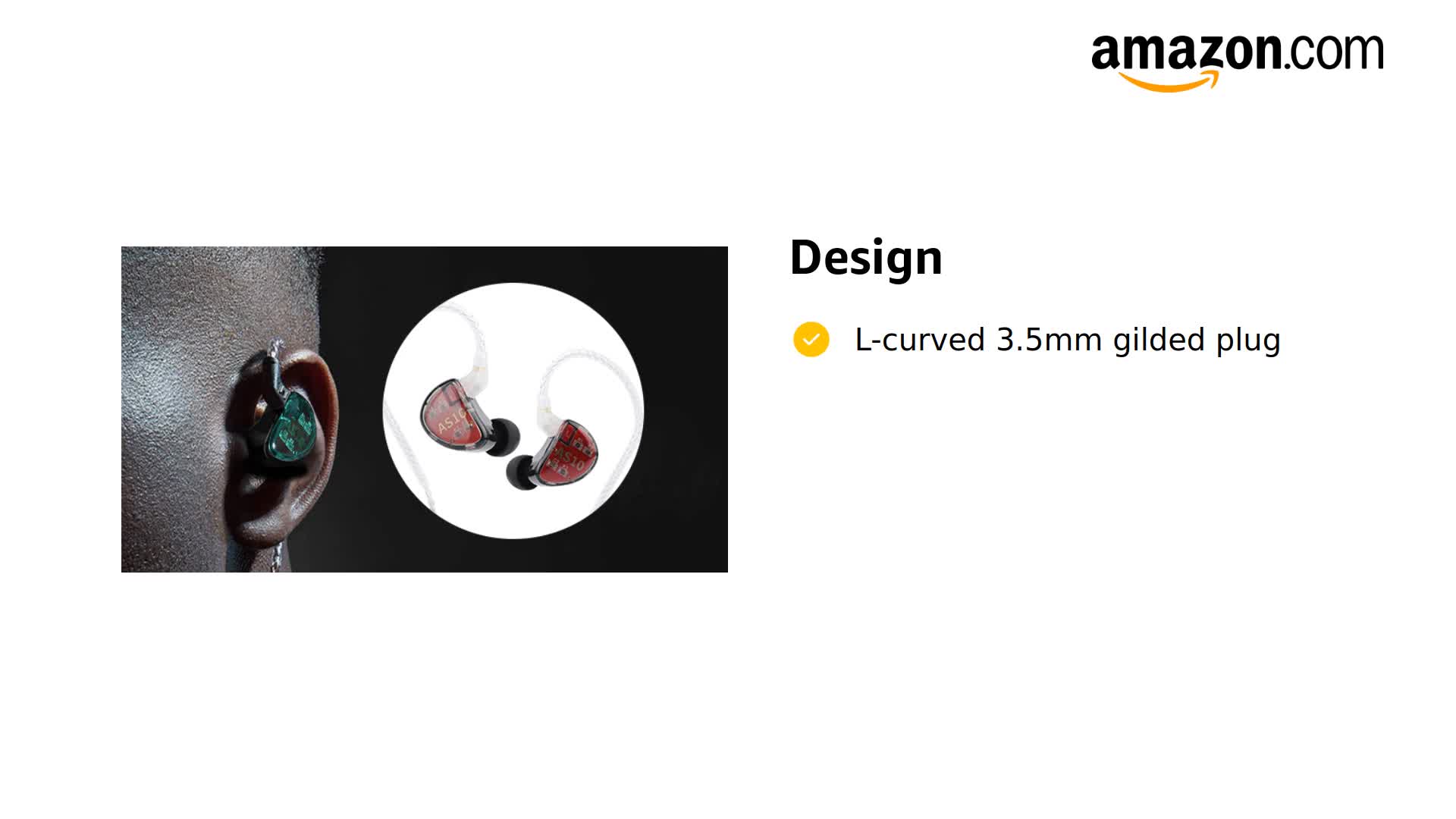 Amazon.com: Linsoul KZ AS10 5BA HiFi Stereo in-Ear Earphone High