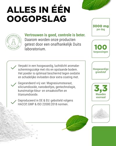 L-Carnitine Puur - 300 g puur poeder zonder toevoegingen - 100% L-Carnitine Tartraat - 100 porties met 3000 mg Carnitine Poeder - Veganistisch - Hoge Dosis - Afbeelding 5