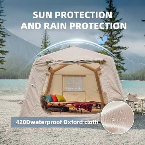 Carpa inflable para camping 4 estaciones, grande y resistente miniatura 6