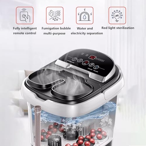 Massaggiatore elettrico per piedi, vasca idromassaggio con massaggio automatico, riscaldamento, pressione e modalità di impastamento