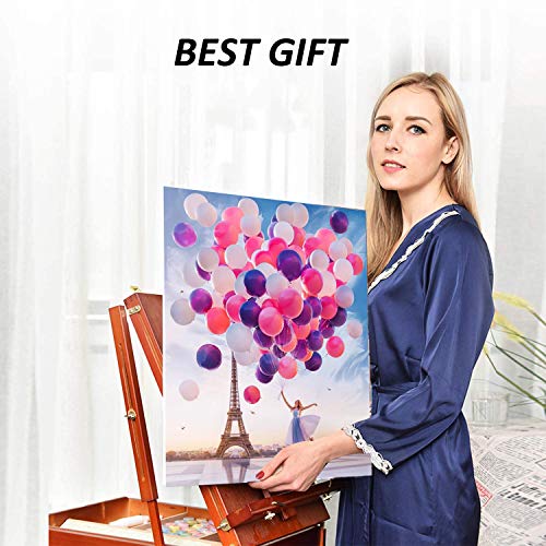 EHO 5D Diamond Painting Art Kits for Adults Kids Accessories Tools Dots Diamond, Paint by Number Diamond Dots Crafts for Teens Beginner Paint Set for Canvas Painting, Balloon