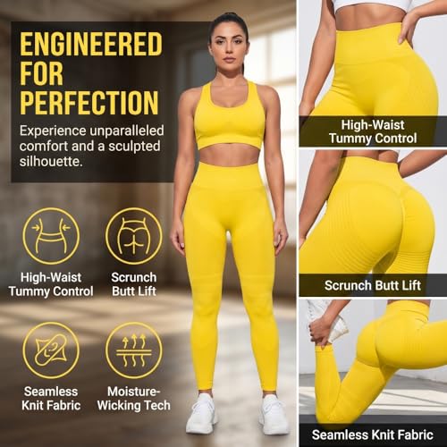 Leggings anticelulíticos 3D con bandas de resistencia y control de abdomen para mujer 2