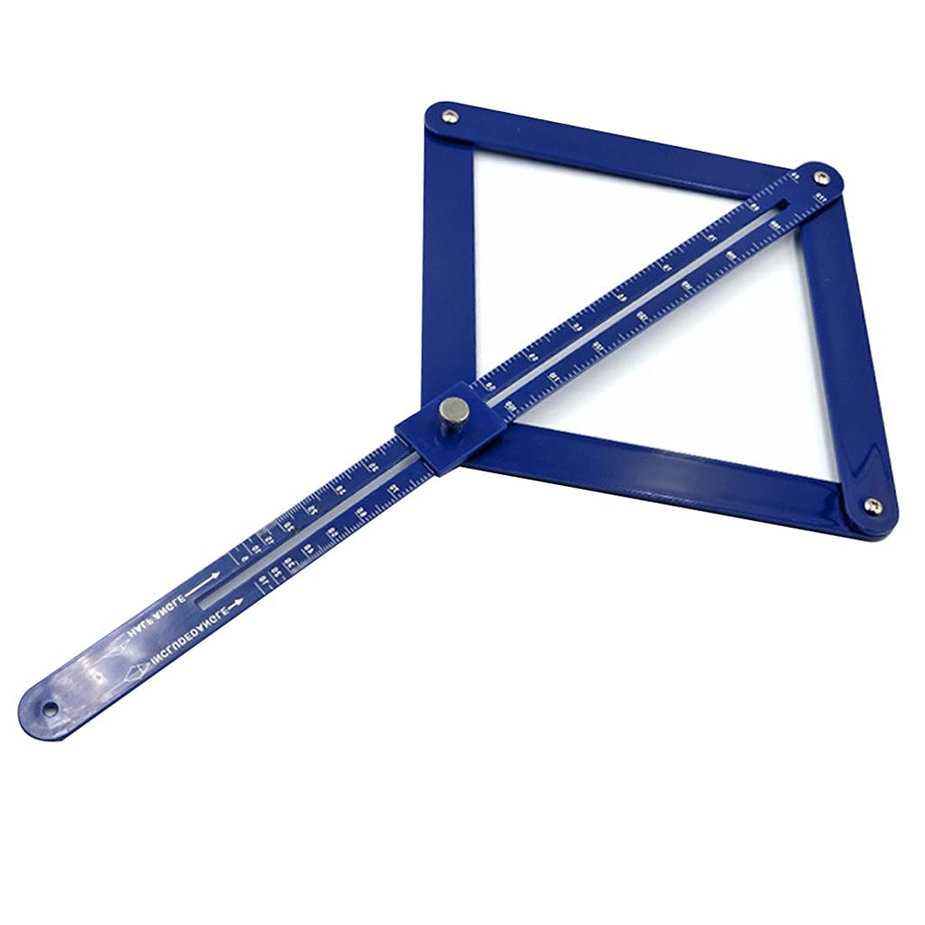 JSEIAJB Protractor Woodworking Model Tile Wood Ruler DIY Multi-Angle Corner Angle Finder Woodworking Gadget Depth Measurement(380mm)