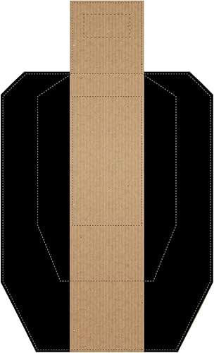 Miniatura 16 de Objetivos oficiales de cartón USPSA/IPSC, objetivo de torso de competencia, blanco de tiro de silueta, objetivos de cartón. Fabricado en EE. UU