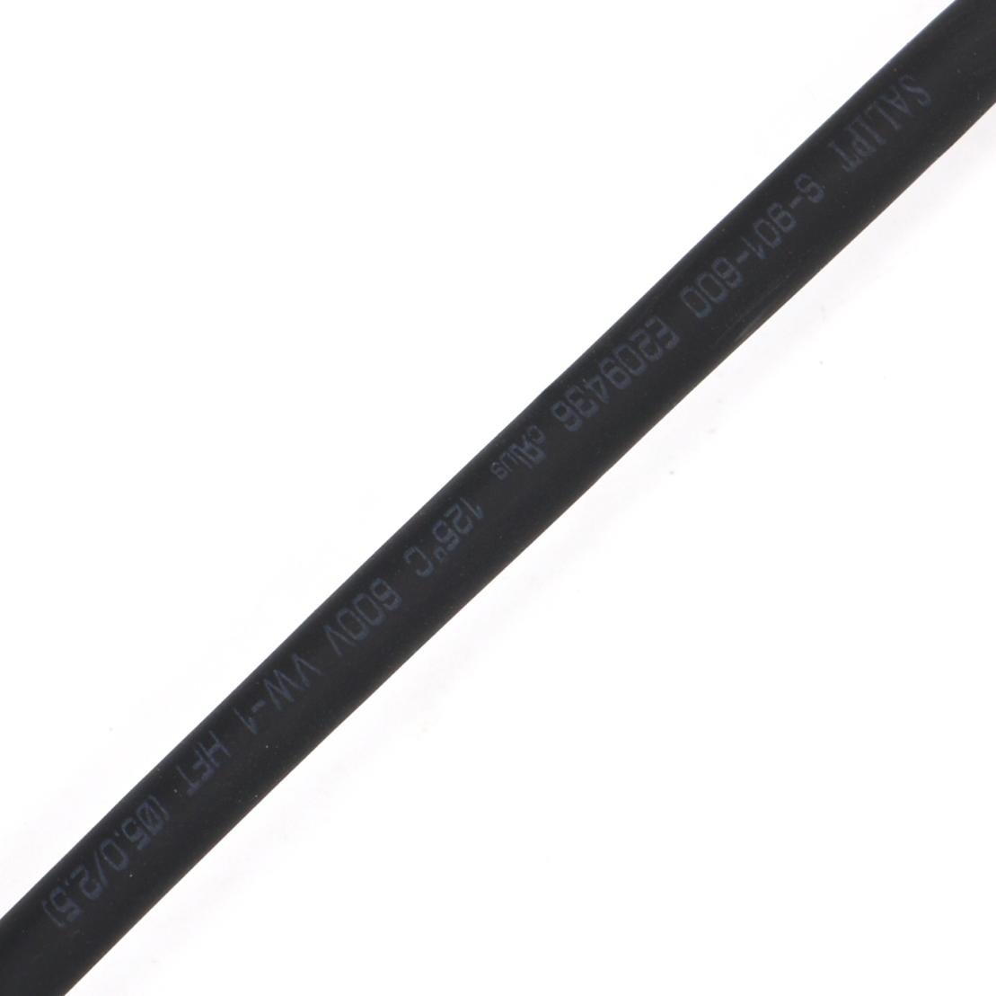 BaomainHeat Shrink Tube Shrinkage Ratio 2:1 5mm Dia 125℃ 600V UL&CUL 10 Meter Black