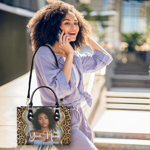 Bolso personalizado para mujer tote de cuero PU miniatura 2