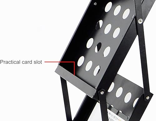 Miniatura 5 de Revistero Revistero Plegable de 4 Niveles Revistero Estantes de Almacenamiento de Archivos, vestíbulo de Oficina Carteles Organizador de Folletos