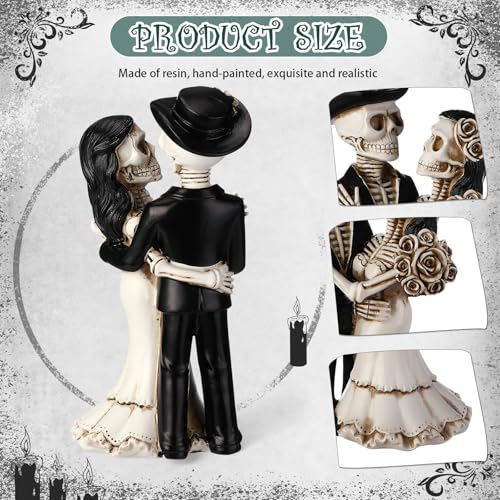 Figurilla Pareja Calavera Día de Muertos Decorativa miniatura 3