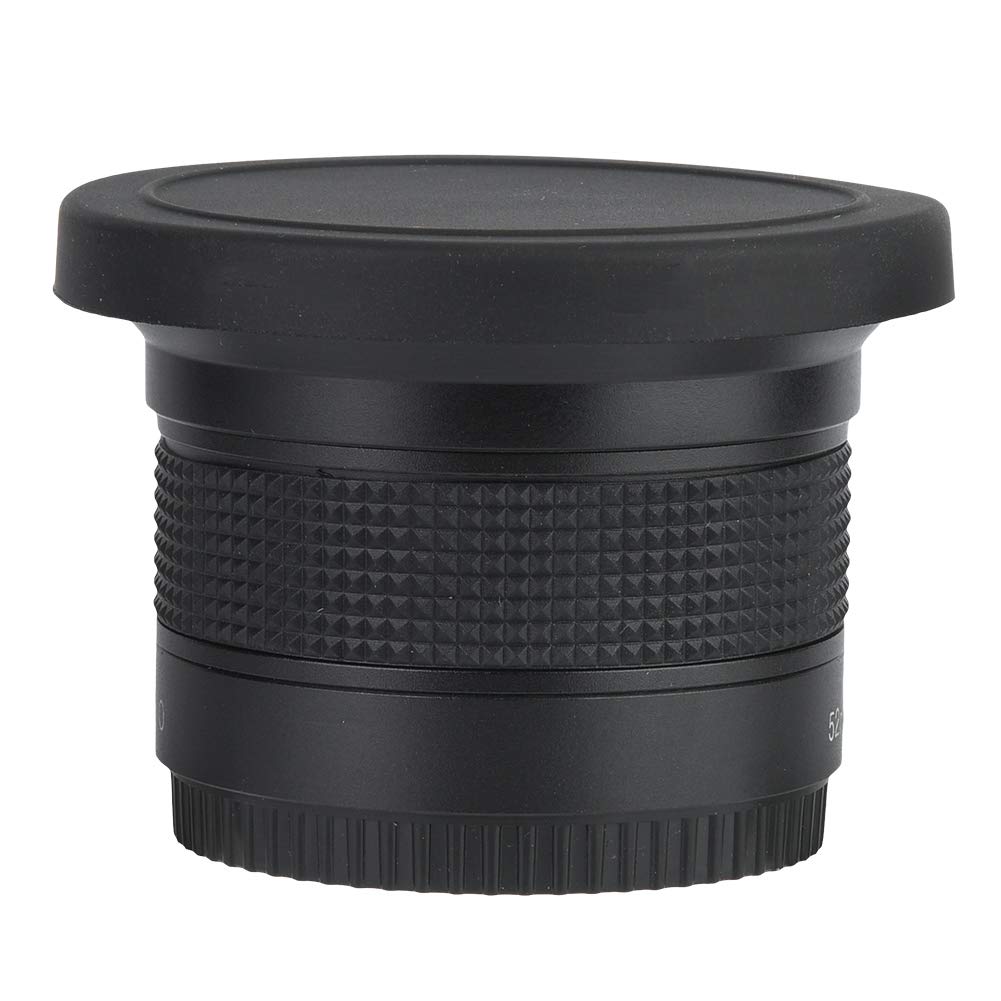 Annadue Obiettivo Grandangolare Fisheye 52mm 0,35X per Fotocamere SLR DSLR, Obiettivo Ultra Grandangolare Fisheye Universale per Fotocamere con Filettatura Obiettivo 52mm
