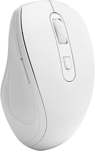 Miniatura 2 de Ratón inalámbrico, 2.4Ghz OficinaGaming Ratón óptico ergonómico 1600dpi para computadora de escritorio portátil (blanco)