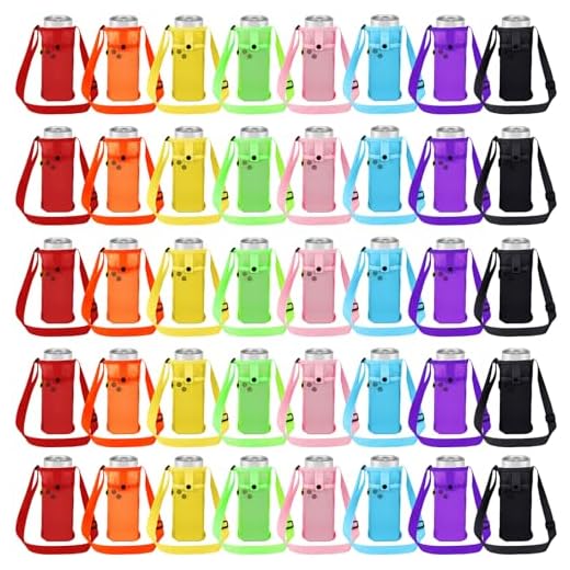 Best backpack pouches Mumufy 40 Pcs Water Bottle Sling Holder
