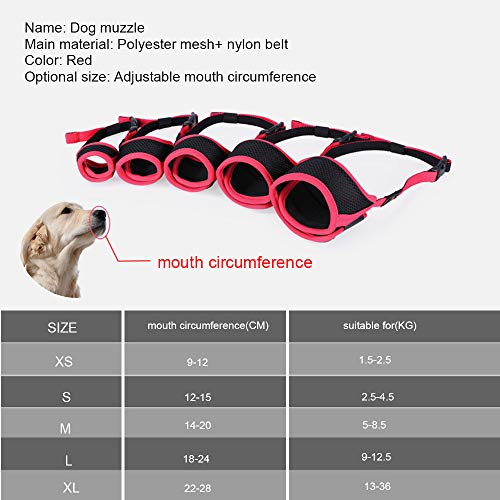 Festnight DODOPET Cão Focinho Do Cão Focinho Boca Tampa Do Focinho Do Cão para Cães Evitar Mordendo