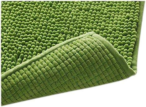 Klickpick Designs Thick Plush Bath Mats Soft Bath Mat Chenille Washable Bath Rugs Microfiber Shaggy Non Slip Bathroom Rug Anti Slip Absorbent Bath Rug Carpet with Non Skid Backing (17