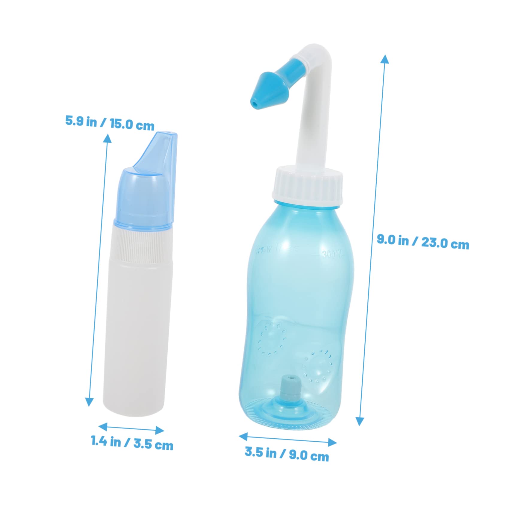 Healeved 5sets Nasale Riscossione e Spray Irrigatore Nasale Portatile Per Respiratorie Include e Termometro Adesivo