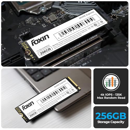 Image of Foxin SSD 256 GB NVME | Internal Solid State Drive with Micron Chipset, SMI Controller, M.2 PCIE 3.0 Interface | Ultra-Low Power Consumption | Read /Write Speed Upto 3200 /2700 MB /s | 5 Yrs Warranty