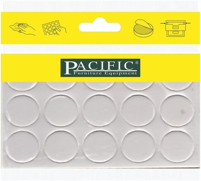 Glass Table Top Bumpers. Non Slip. Self Adhesive Pads Keeps Glass Table Top from Sliding!