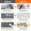Lifewit 4 Pack Clear Clothes Storage Bags, 40L Plastic Blanket Storage Bag, Vinyl Foldable Moving Bags with Zipper, Closet Organizers and Storage Containers for Bedding, Duvet, Comforter