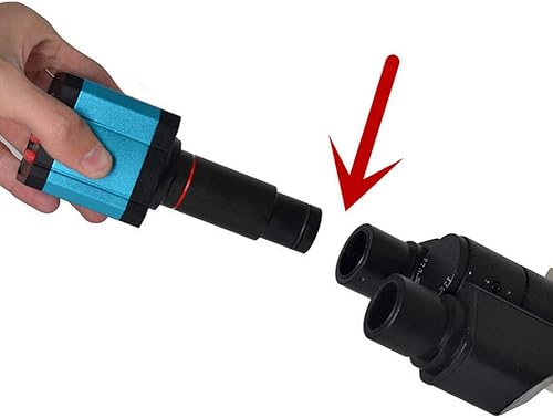 Miniatura 5 de Cámara de microscopio USB de 37MP 1080P 60FPS con adaptador de conversión, cámara de microscopio de montaje en C digital de la industria de video