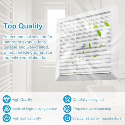 Rejilla de reemplazo QQZ para ventilador de extracción NuTone 686, cubierta de repuesto G686N para baño miniatura 3