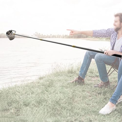 Retractable Water Sampling Pole, 1.5/2.1/3/4/5/6 M Telescopic Rod Water Quality Sampler, Stainless Steel Water Sampling Dipper with 500ml/1000ml Graduated Cup(500ml,Telescopic Range 1m~2.1m)