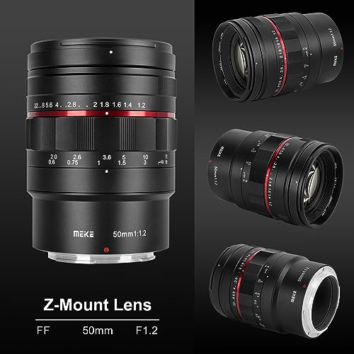 Image of Meike MK-50mm F1.2 Large Aperture Full Frame Manual Focus Fixed Lens for Nikon Z-Mount Z5 Z6 Z7 Z50