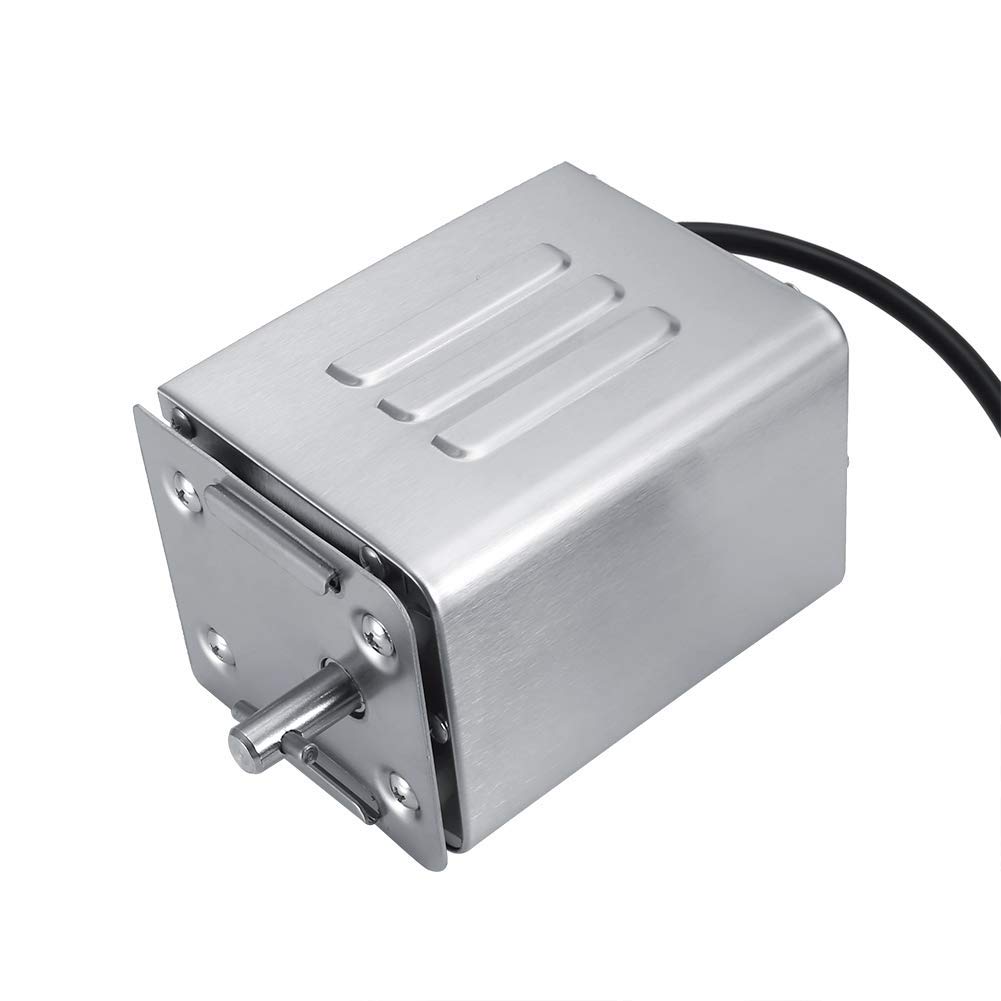 Motor de barbacoa, motor de asador de barbacoa de acero inoxidable de 110 V, asador eléctrico, parrilla de carne asada, motor de asador de repuesto para exteriores, carga nominal, 50-70 KGF, 7