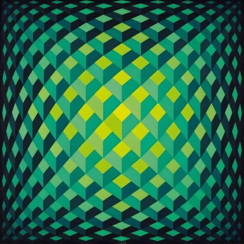 Gravures murales Victor Vasarely une œuvre d'art optique premium chez vous