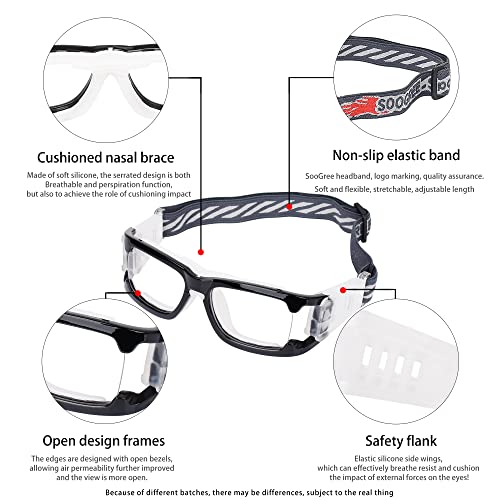 Soogree Sports Goggles Glasses Men Racquetball Basketball Football Eyewear Protective Glasses Shock Collision Lens Replaceable #TOP2