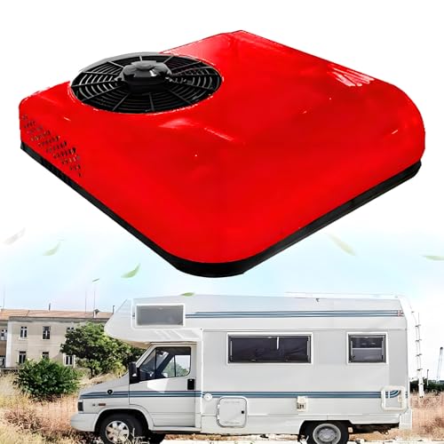 12V/24V Dach-RV-Klimaanlage, Klimaanlage für Freizeitfahrzeuge, Klimaanlage Wohnwagen, Nur Kühlen,24V-Red