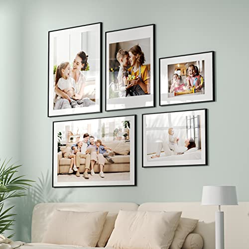 24X36" Metal Poster Frame - Plexiglass - Thin Edge - 2 Packs - Coated Black - Wall Mounted - Hang Vertically & Horizontally #TOP6