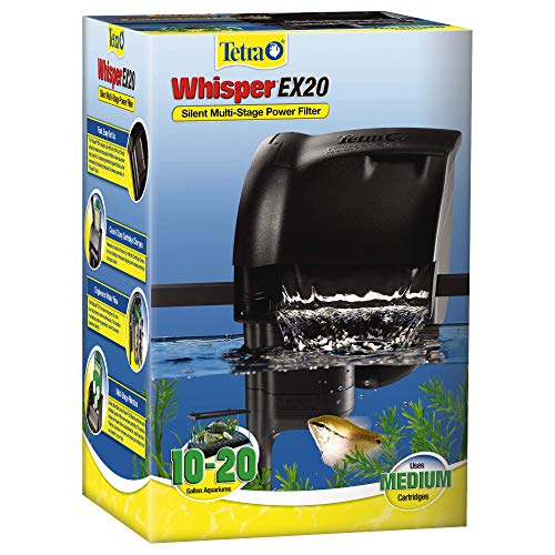 Image of Tetra Whisper EX 20 Aquarium Filter, 10-20 Gallons (Pack of 12)