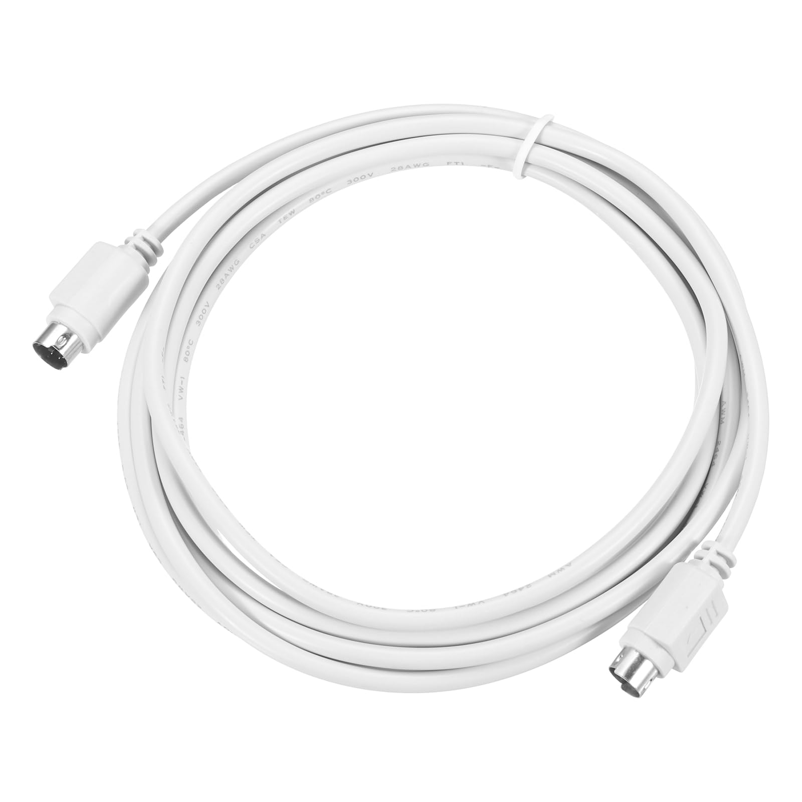 Cable PS2 macho a macho de 6 pines y 3 metros para periféricos de ordenador blanco 6