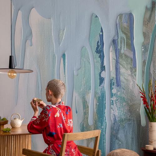 Decoración de pared resistente a manchas con papel autoadhesivo de cascadas 4