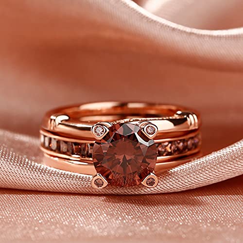 Image of Jeulia Diamond Band Rings for Women cz Sterling Silver Interchangeable Ring Sets Wedding Engagement Anniversary Promise Ring Bridal Sets