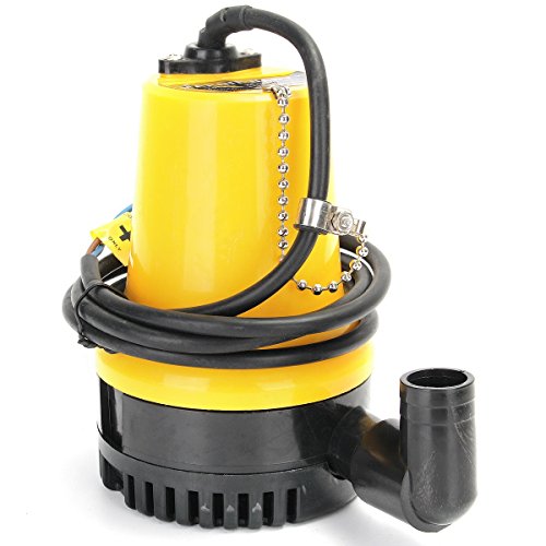 yunli 12V 1620GPH 6000L/H Submersible Water Pump Clean Clear Dirty Pool Pond Flood Aquarium Water Pump Fashion Accessories