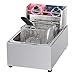 10L handlowa frytownica elektryczna Blat ze stali nierdzewnej Pojedynczy zbiornik Regulowana temperatura Frytownica ze stali nierdzewnej 2500 W