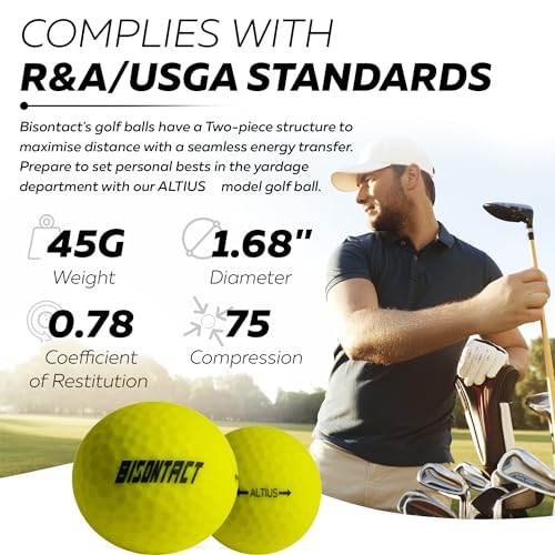 Image of ALTIUS Y Yellow Golf Balls 24 Pack | High Visibility Matte Finish | Long Distance, Soft Feel & Control | USGA Conforming Golf Balls