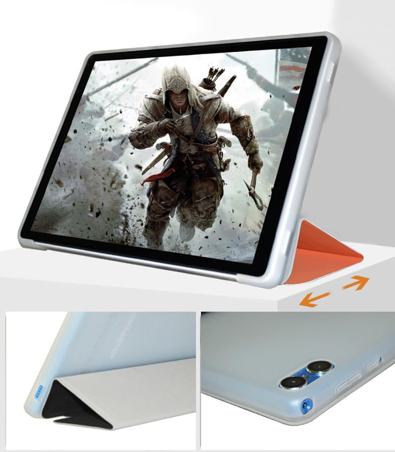 Custodia Per Teclast T40HD, 10.4 Inch, Cover Tablet Teclast T40HD, Copertura Protettiva Pieghevole Con Supporto Per Matita E Cinturino Da Polso, Protezione Completa. (Blu - Foto 5