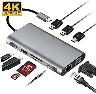 Valkyrie 10 in 1 USB 3.0 HDMI 4K SD Macbook Type-C Hub Çevirici Çoklayıcı