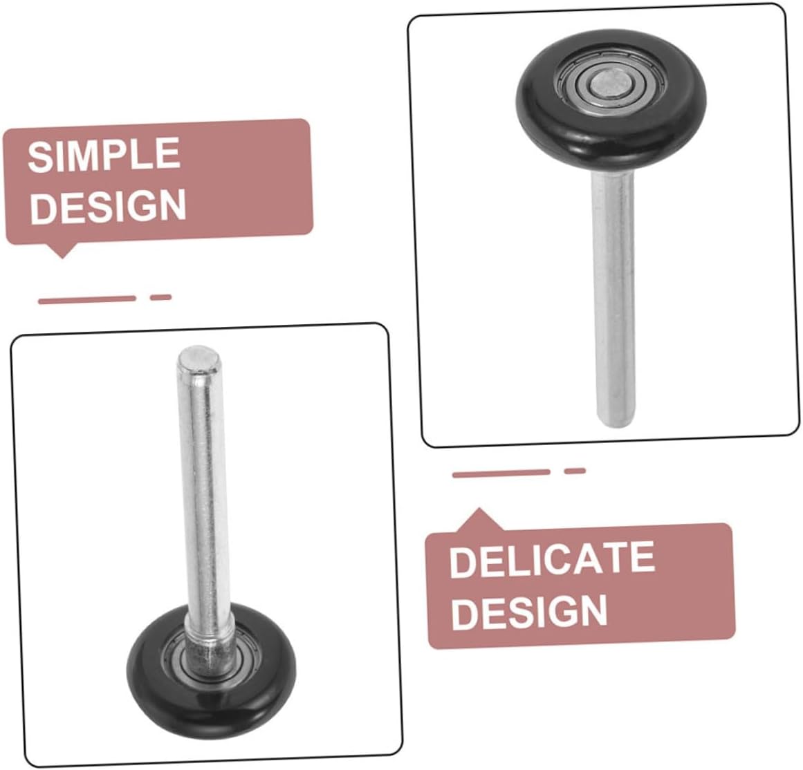 6pcs Garage Door Track Hardware Accessories Replacement Rollers for Garage Rolling Door Precision Bearings