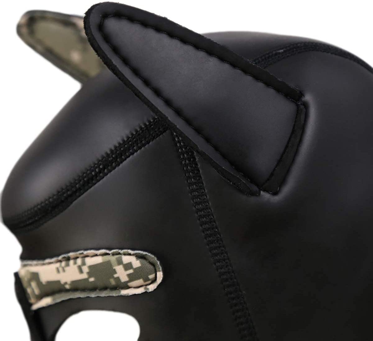 Maschera per cani in morbido lattice Petplay maschera per cani con orecchie maschere per cani maschere per cani e cani con bocca rimovibile, adatta per Halloween, feste in vacanza