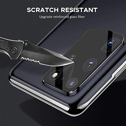 Image of Samsung Galaxy S20+ /S20 Plus Camera Lens Protector [Full Coverage 360 Degree protection Tempered Glass Film Bubble-Free Anti-Scratch Easy Install Ultra-Thin](Black)
