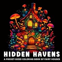Hidden Havens: A Pocket-Sized Coloring Book Of Fairy Houses (Pocket Palette) B0BZF8R4CN Book Cover