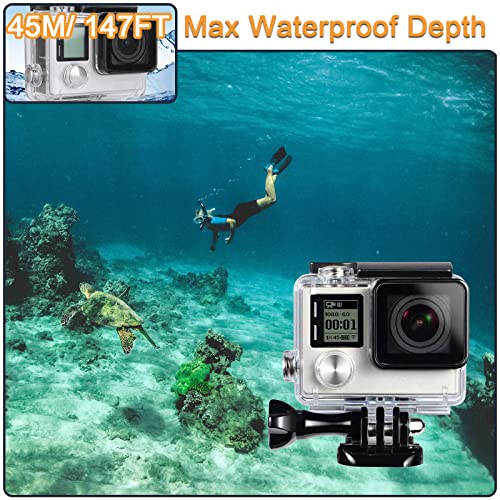 Boîtier étanche pour GoPro Hero 4 et 3 Plus avec support de fixation de caméra - 3
