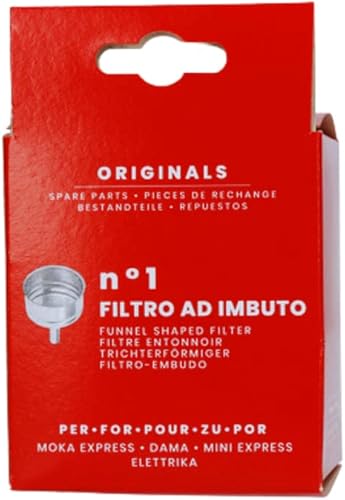 Miniatura 2 de Bialetti Piezas de repuesto, incluye 1 embudo, compatible con Moka Express, Fiammetta, Break, Happy, Dama, Mini Express y Rainbow (1 taza)