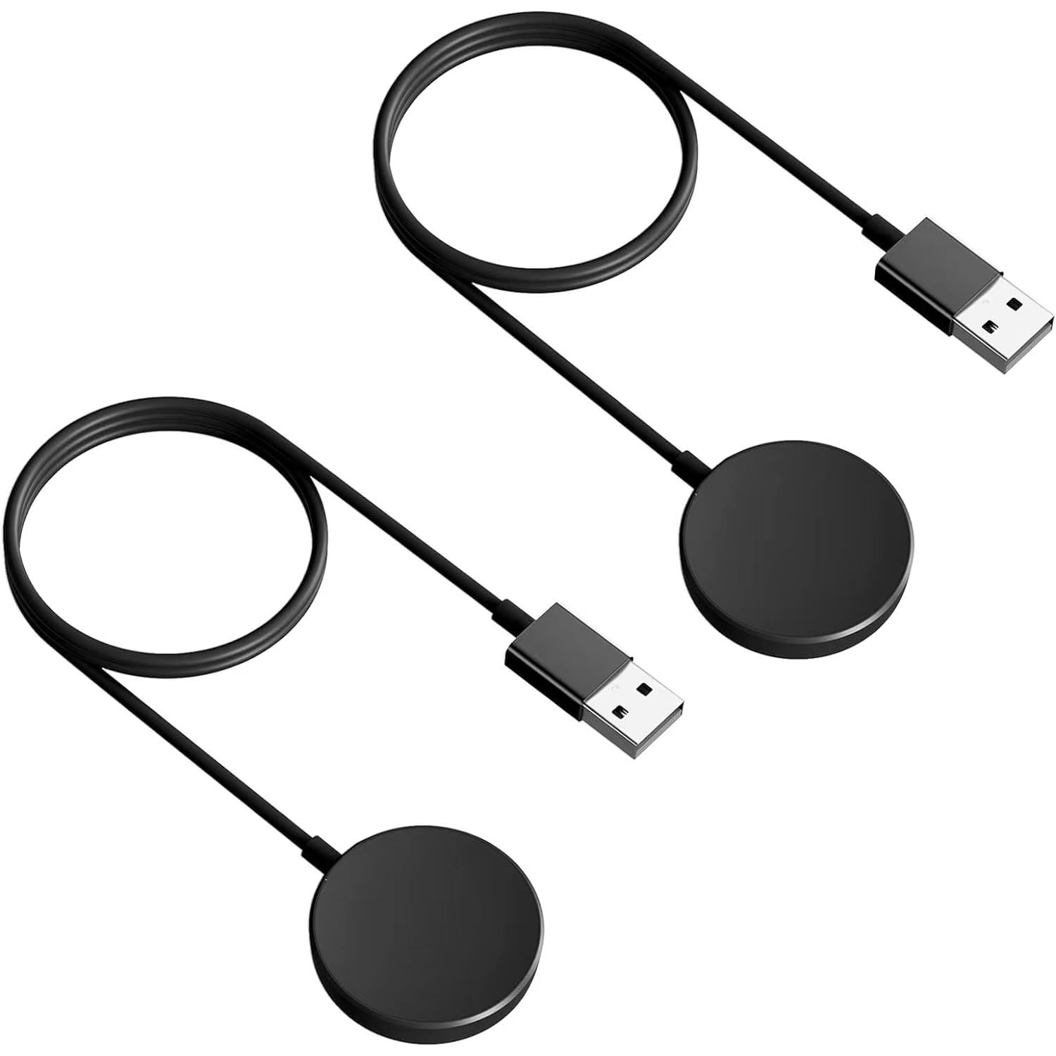 2-Pack Caricatore Smartwatch per Samsung Galaxy Watch 7/Ultra/Watch 6/6 Classic/Watch 5/Watch 5 Pro/Watch 4/4 Classic/Watch 3, Caricatore Orologio Caricabatterie Smartwatch Cavo Ricarica Smartwatch