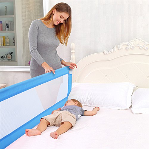 Star Ibaby - Barrera de Cama 150 cm abatible, Color Blanco